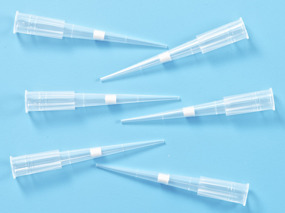 Наконечники для дозаторов с фильтром объем 0,2-20 мкл., 1000 штук в упаковке