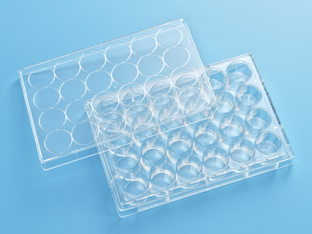 Планшет культуральный 24-луночный, с крышкой