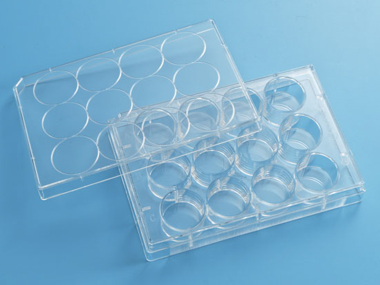 Планшет культуральный 12-луночный, с крышкой