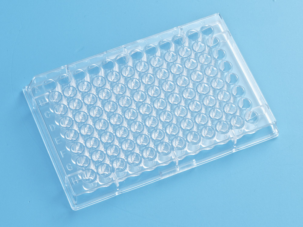 Планшет для ИФА, 96 луночный, без крышки, П-образное дно, FEP200096