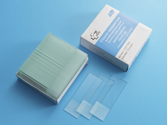 Стекло предметное 75*25*1,0-1,2 мм, шлифованные края, поле для записи двухстороннее